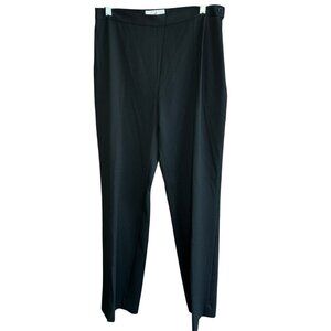 Vertigo Paris Pants Made in France Vintage Black Side Zip Straight Leg Size 12